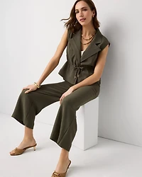 Drawcord-Waist Vest