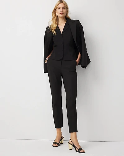 High-Rise Elle Slim Ankle Pant