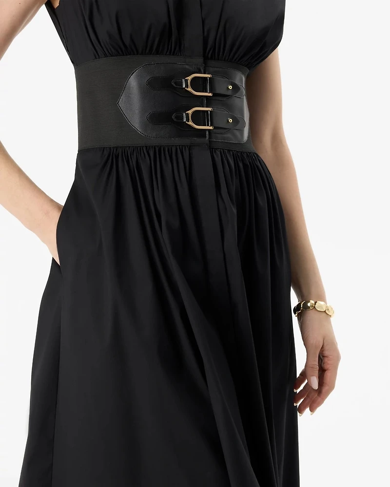 Belted Midi Dress