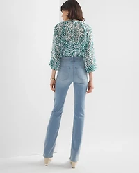 High-Rise Everyday Soft Patch Pocket Bootcut Jeans