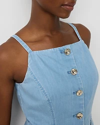 Featherweight Denim Longline Vest