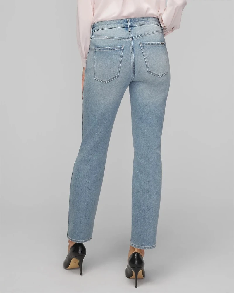 High-Rise Straight Jeans