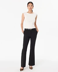 Boat Neck Cap Sleeve Pullover