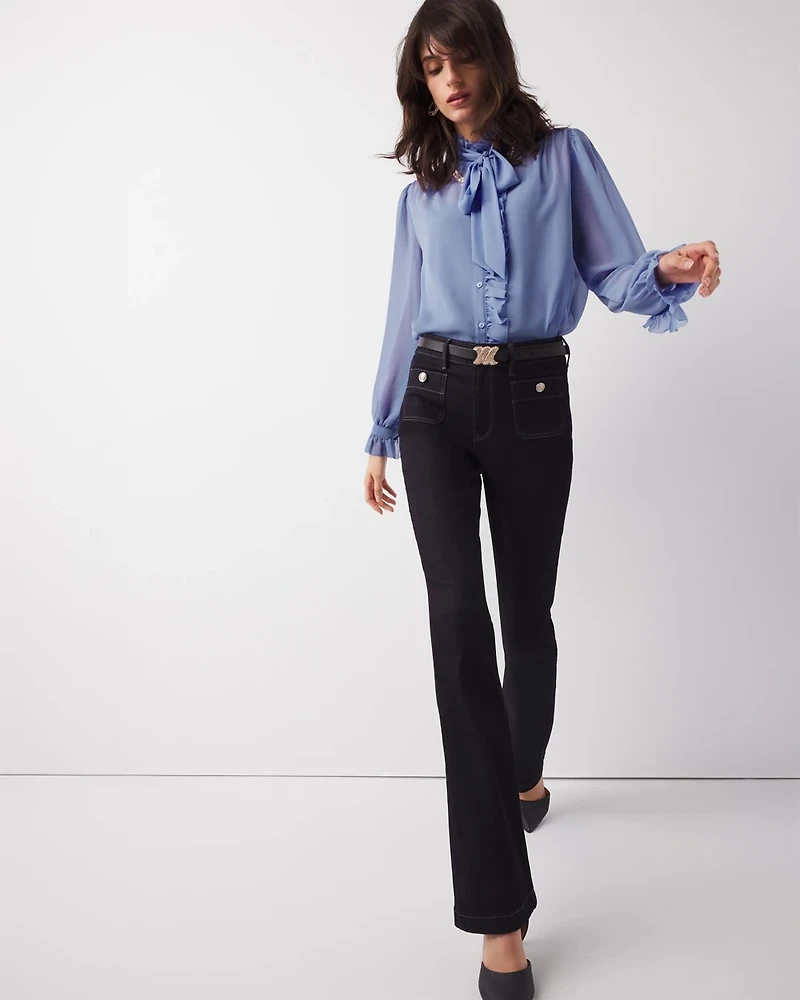 Chiffon Ruffle Blouse