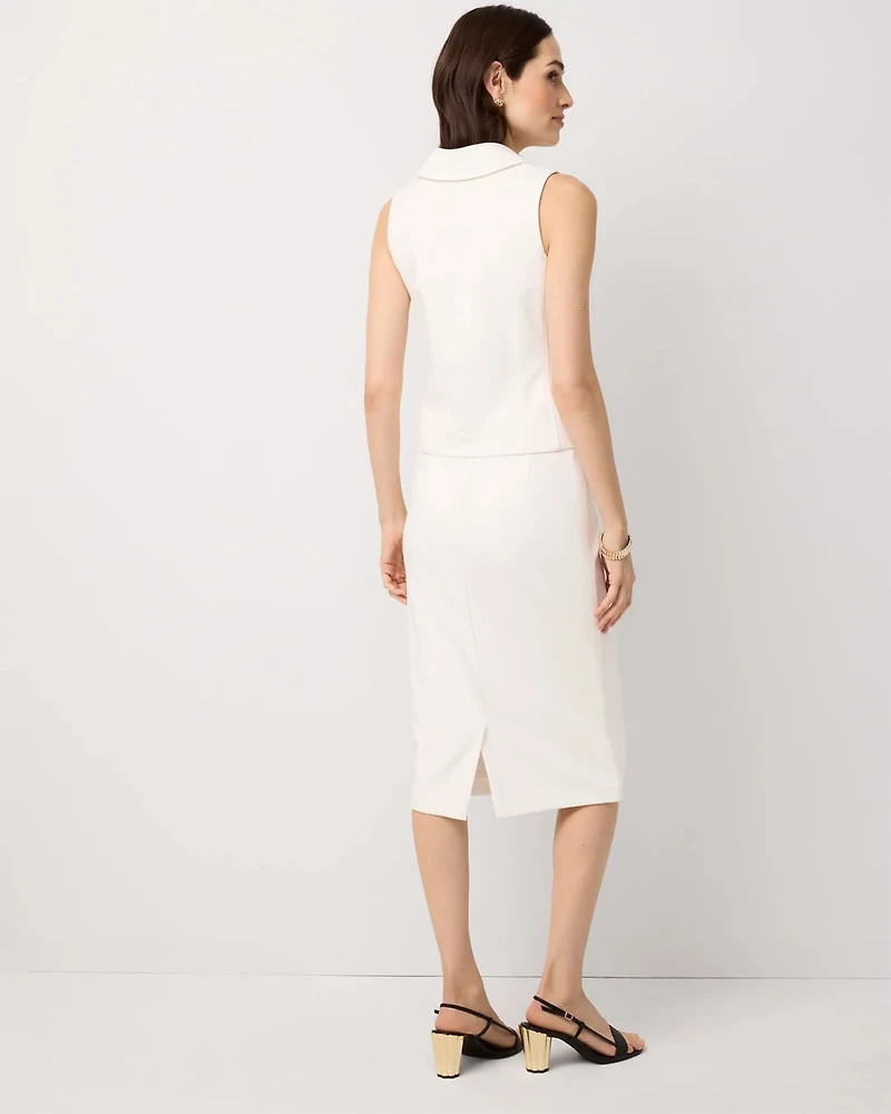 Knit Crepe Pencil Skirt