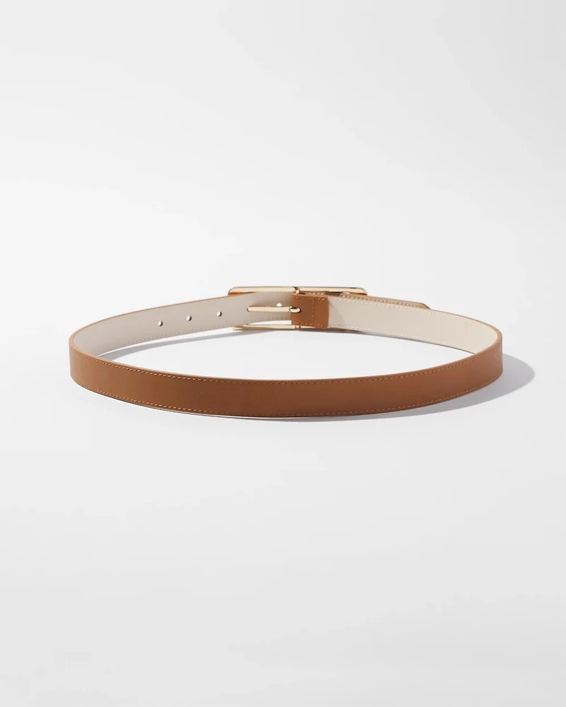 Elongated Buckle Pant Belt