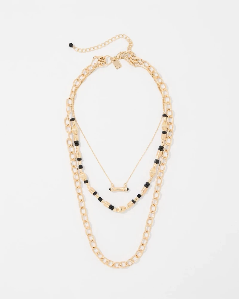 Black Cap Convertible Necklace
