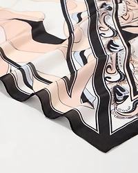 Abstract Print Square Scarf