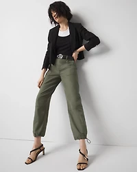 Petite High-Rise Pret Relaxed Utility Ankle Pant