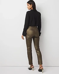 Shimmery Elle Slim Ankle Pant