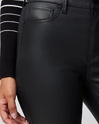 High Rise Coated Bootcut Jeans