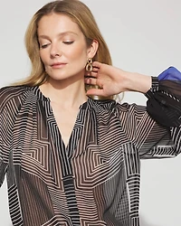 Raglan Sleeve Georgette Blouse
