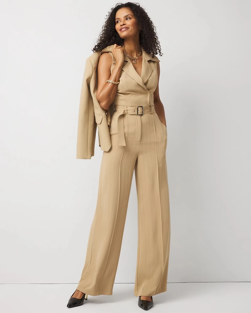 Tailored Crepe Jumpsuit