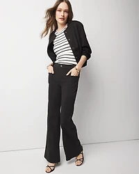 High-Rise Pret Double Pocket Wide-Leg Pant