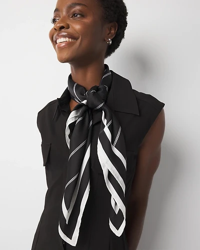 Rope Print Square Scarf