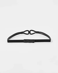 Knotted Skinny Stretch Belt