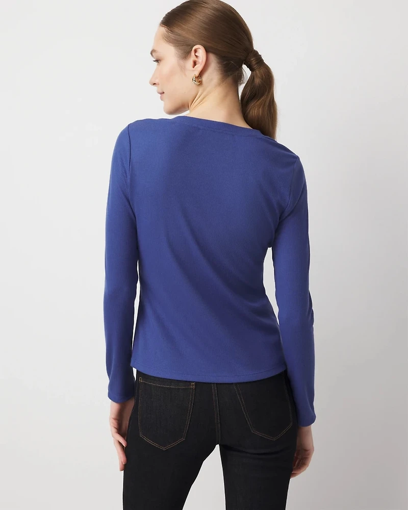 Turnlock Long Sleeve Henley Tee