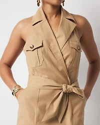 Trench Wrap Mini Dress