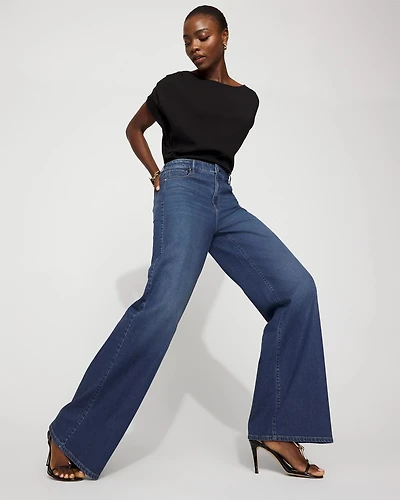 Petite Extra High-Rise Palazzo Jean