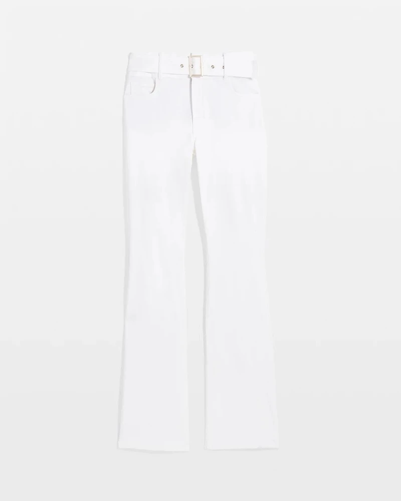 Extra High-Rise Belted Skinny Flare Jean