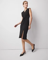 Petite Twist Detail Sheath Dress