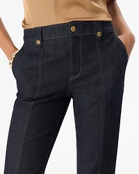 Cuffed High-Rise Flare Jean