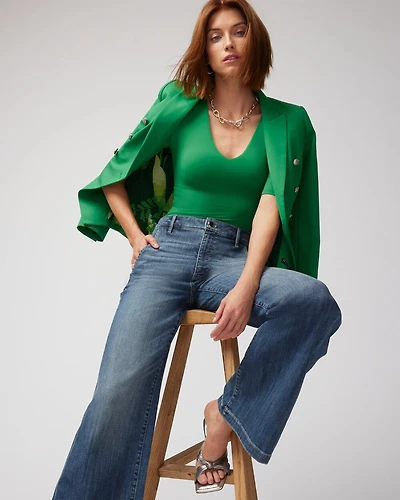 WHBM® FORME Elbow-Sleeve Top