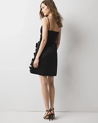 Floral Appliqué Mini Dress