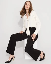 Tie-Detail Crepe Blouse