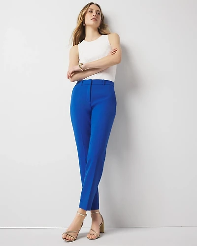 WHBM® Elle Slim Ankle Luxe Double Weave Pants