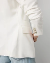 Ruched Sleeve Blazer