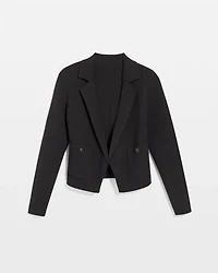 Cropped Sweater Blazer