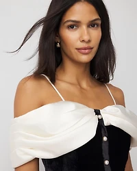 Satin + Velvet Bustier