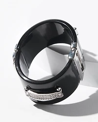 Art Deco Black Enamel Cuff