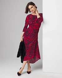 Ruched Midi Dress