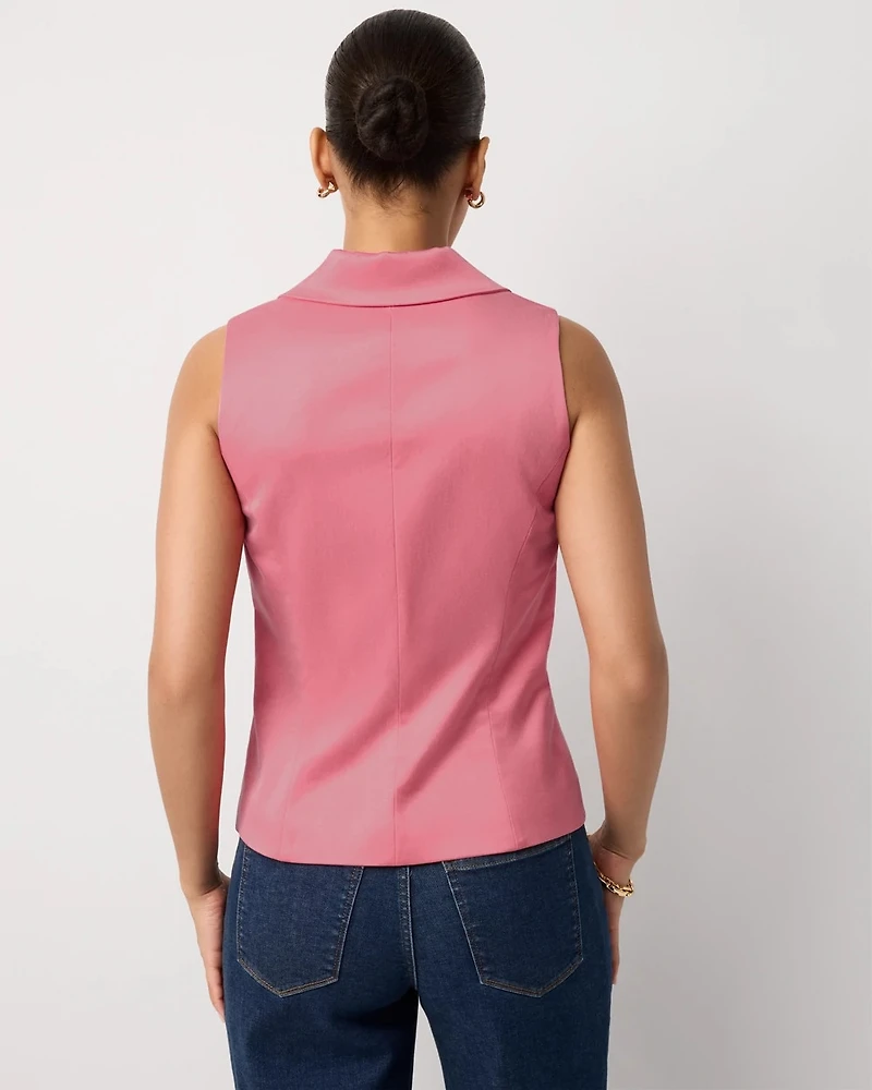Petite Single-Breasted Vest