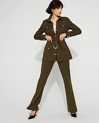 Twill Belted Utility Shacket