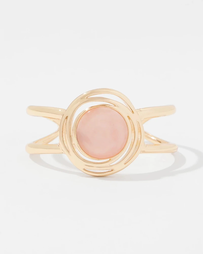 Rose Quartz Cuff Bracelet