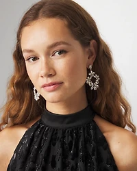 Crystal Statement Drop Earrings