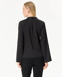 Raglan Sleeve Satin Shirt