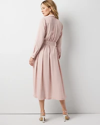 Long Sleeve Utility Shirt Dress
