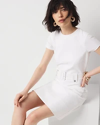 Petite Belted Ponte Shirt Dress