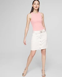 Belted Utility Boot Skirt