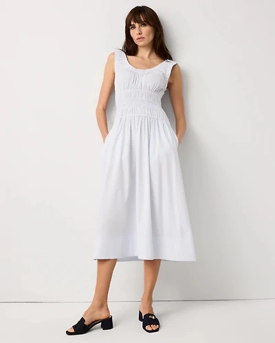 Ruched Tank Midi Dress