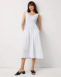 Ruched Tank Midi Dress