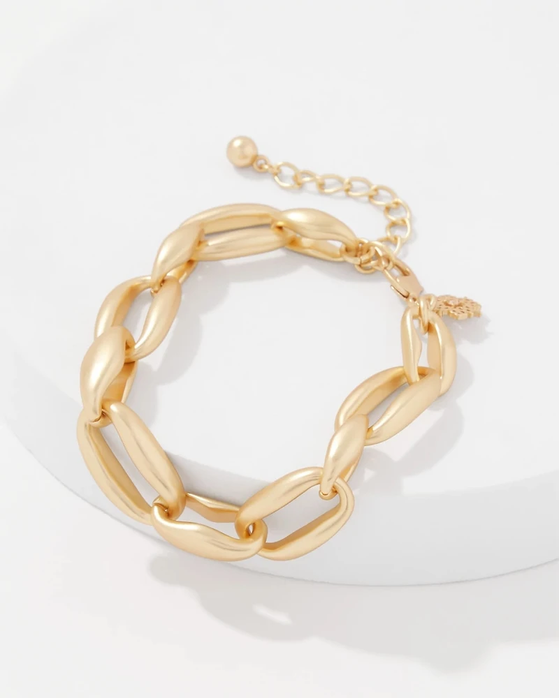 Pillowy Links Toggle Bracelet