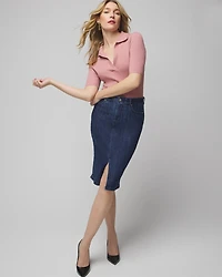 Denim Pencil Skirt