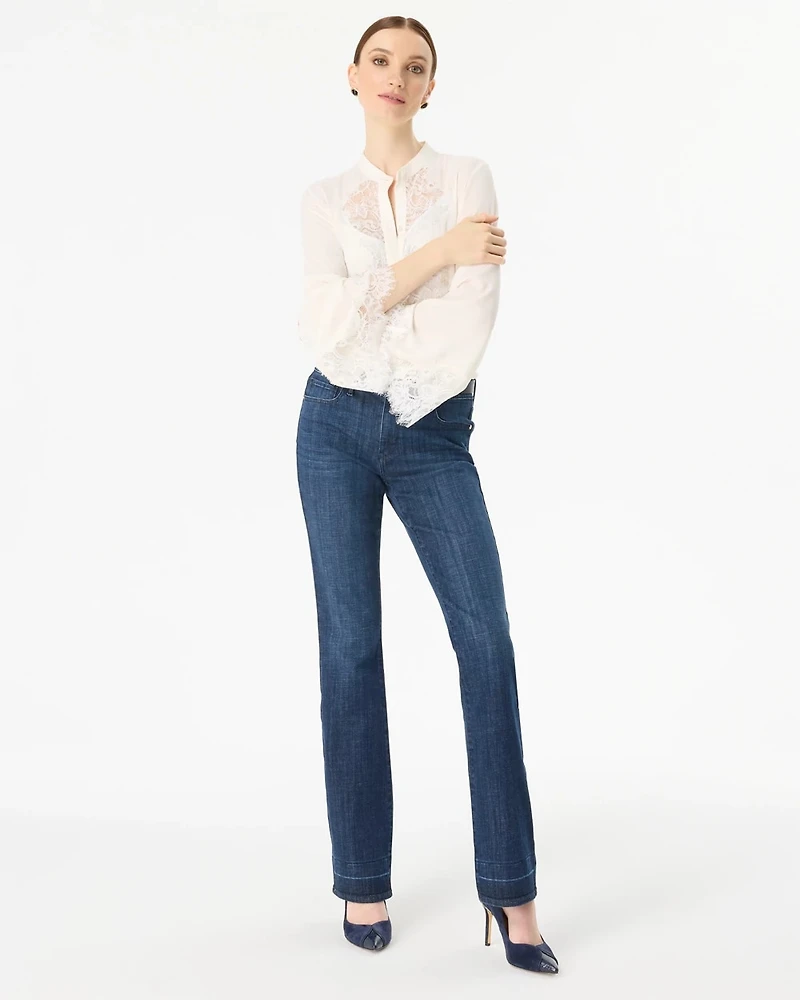 Release Hem Mid-Rise Bootcut Jeans
