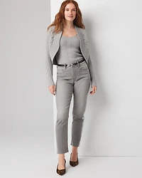 Foil Stripe Straight Jeans