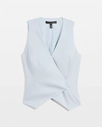 Crosshatch Surplice Vest